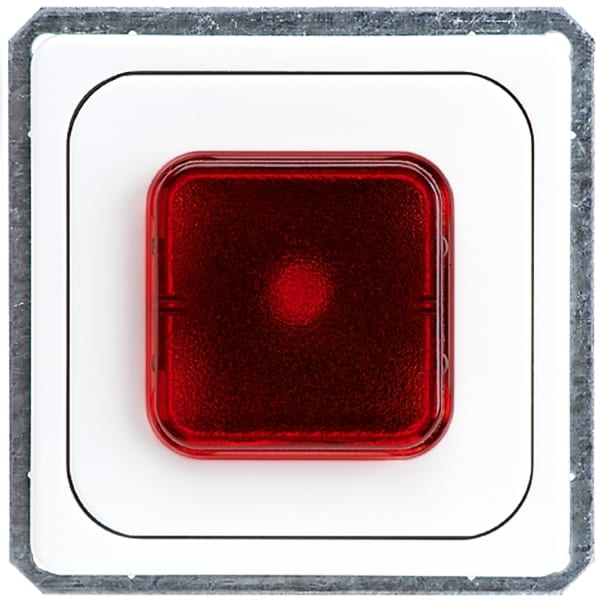 SCHNEIDER ELECTRIC - Lichtsignal E10 rote Haube FASHION/RIVA/SCALA reinweiß