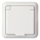 SCHNEIDER ELECTRIC - Steckdose 16A komplett IP44 FASHION Steckklemme reinweiß