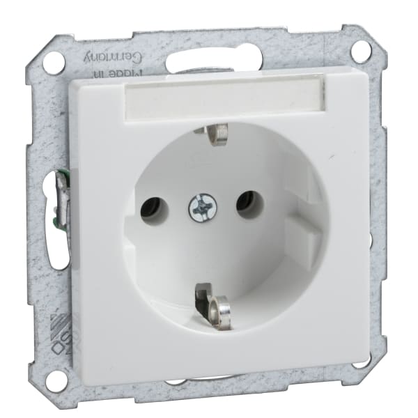 SCHNEIDER ELECTRIC - Steckdose Schriftfeld 16A Joy Steckklemme reinweiß