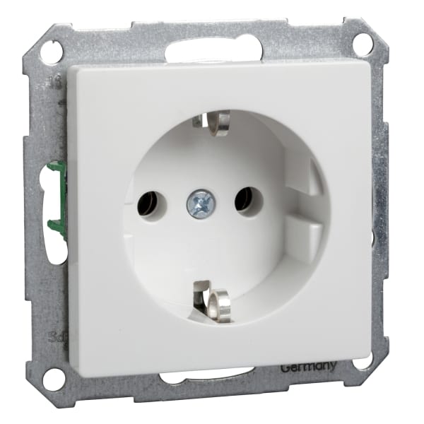 SCHNEIDER ELECTRIC - Steckdose ohne Kralle 16A Joy Steckklemme reinweiß