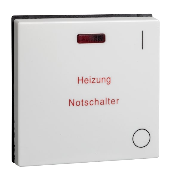 SCHNEIDER ELECTRIC - Wippe beleuchtet Kontroll-Ausschalter 2-polig bedr. Heiz-N. I-O. JOY reinweiß