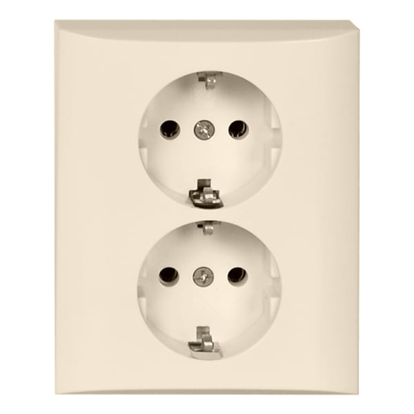 SCHNEIDER ELECTRIC - Steckdose 2-fach halbversenkt 16A Joy Schraubklemme reinweiß