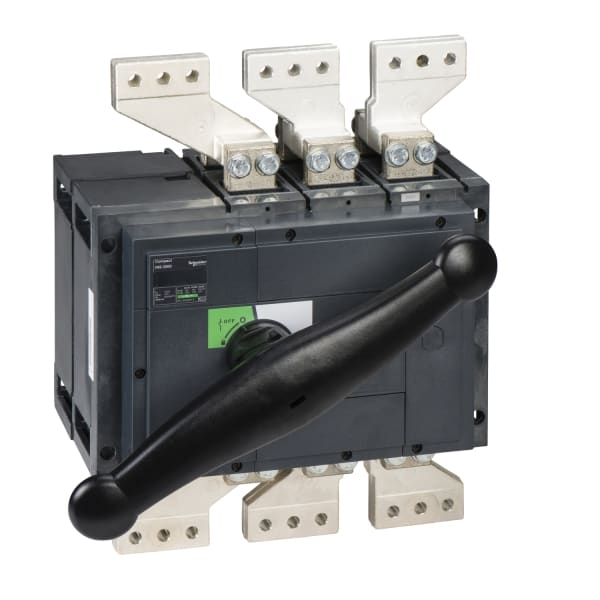 SCHNEIDER ELECTRIC - Lasttrennschalter ComPact INS2000 3P 2000A Festeinbau mit schwarzem Drehantrieb