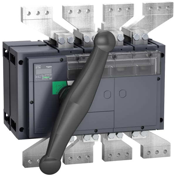 SCHNEIDER ELECTRIC - Lasttrennschalter ComPact INV2000 4P 2000A Festeinbau mit schwarzem Drehantrieb
