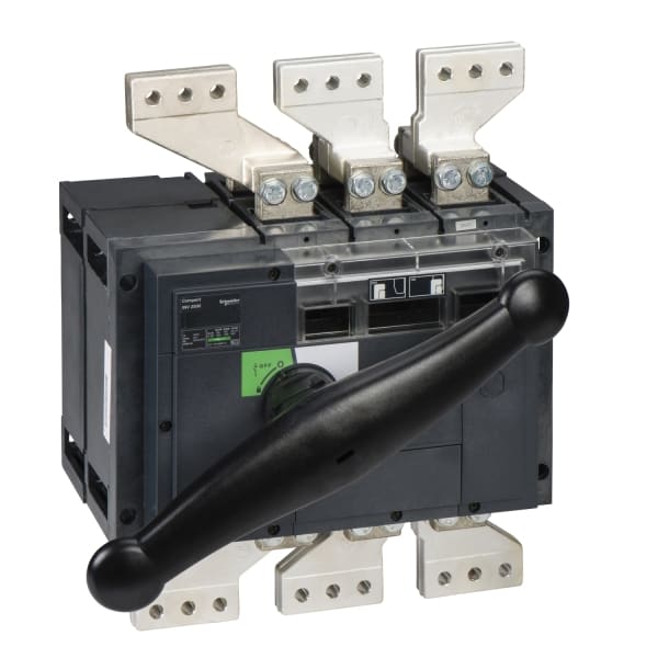 SCHNEIDER ELECTRIC - Lasttrennschalter ComPact INV2500 3P 2500A Festeinbau mit schwarzem Drehantrieb