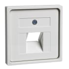 SCHNEIDER ELECTRIC - Zentralplatte für 1xRJ45 ohne Schriftfeld JOY reinweiß