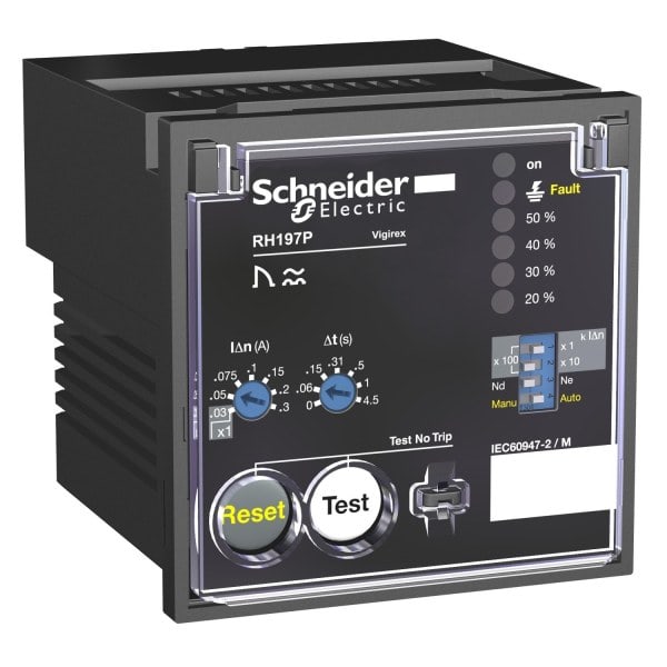 SCHNEIDER ELECTRIC - Fehlerstrom-Schutzrelais RH197P Vigirex - 230 V AC 50/60 Hz
