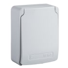 SCHNEIDER ELECTRIC - Anbausteckdosen, grau, 2p+E, 10/16A, 250 V, England, IP65