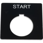 SCHNEIDER ELECTRIC - Drucktaster, Beschriftungsschild 30mm Typ K - Markierter ''Start''