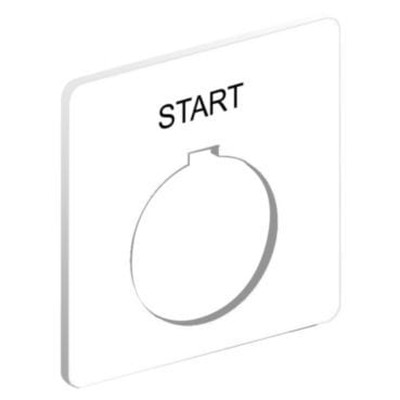 SCHNEIDER ELECTRIC - 30MM BESCHRIFTUNGSPLATTE - START