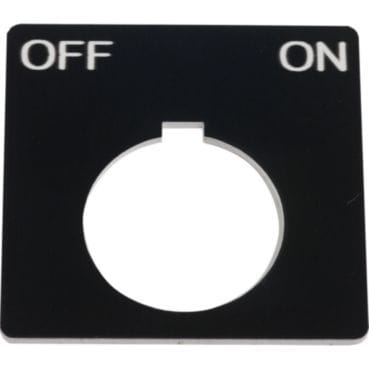 SCHNEIDER ELECTRIC - Schild, Ø 30, 40x40mm, schwarz