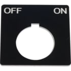 SCHNEIDER ELECTRIC - Schild, Ø 30, 40x40mm, schwarz