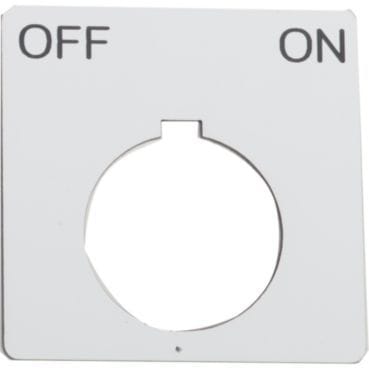 SCHNEIDER ELECTRIC - Schild, Ø 30, 40x40mm, schwarz