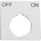 SCHNEIDER ELECTRIC - Schild, Ø 30, 40x40mm, schwarz
