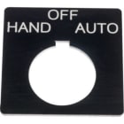 SCHNEIDER ELECTRIC - Schild, Ø 30, 40x40mm, schwarz