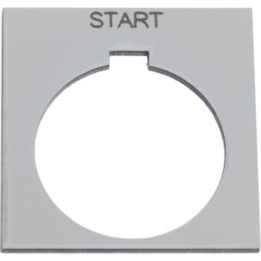 SCHNEIDER ELECTRIC - Schild, Ø 30, 40x40mm, schwarz