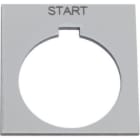 SCHNEIDER ELECTRIC - Schild, Ø 30, 40x40mm, schwarz