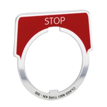SCHNEIDER ELECTRIC - Schild - Ø 30 - 40 x 43 mm - STOP