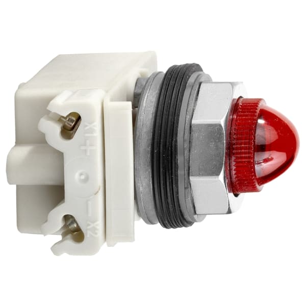 SCHNEIDER ELECTRIC - Leuchtmelder Ø 30, rot, m. Glühlampe BA 9s, 120V AC/DC, IP66