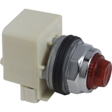 SCHNEIDER ELECTRIC - Leuchtmelder, achteckig Ø 30 - IP 65 - rot - Glühlampe BA 9s - 120 V - Laschen