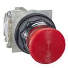 SCHNEIDER ELECTRIC - Drucktaster Ø30, Metall-Frontr., Pilzdrucktaster Ø35mm, rot, ohne Rastung, 1 Ö