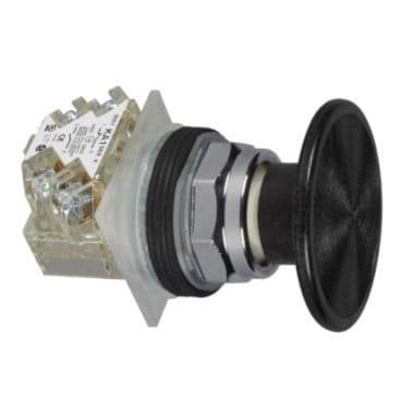 SCHNEIDER ELECTRIC - Drucktaster Ø 30, Metall-Frontr., Pilzdrucktaster Ø 57mm, schwarz, 1W