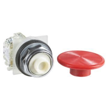 SCHNEIDER ELECTRIC - Drucktaster Ø30, Metall-Frontr., Pilzdrucktaster Ø57mm, rot, ohne Rastung, 1 Ö
