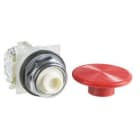 SCHNEIDER ELECTRIC - Drucktaster Ø30, Metall-Frontr., Pilzdrucktaster Ø57mm, rot, ohne Rastung, 1 Ö
