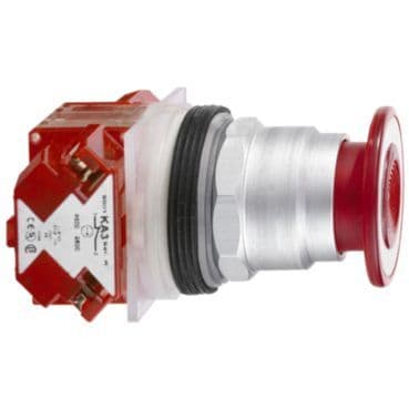 SCHNEIDER ELECTRIC - Drucktaster Ø 30, Pilzdrucktaster Ø 41mm, rot, 2 Stellungen, Zugentriegel., 1 Ö