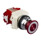 SCHNEIDER ELECTRIC - Vorsatz Leuchtdrucktaster Ø 30 - Pilzkopf Ø 41 mm - rot - 2 Positionen - 120V