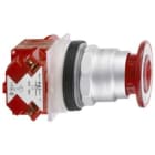 SCHNEIDER ELECTRIC - Drucktaster Ø 30, Met.-Frontr., Pilzdruckt. Ø 57mm, rot, m. Zugentr., 1Ö