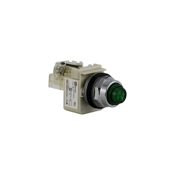 SCHNEIDER ELECTRIC - Meldeleuchte, Typ K, Ø 30, rund, Fresnel-Linsen, grün, 110/120V AC 50/60Hz