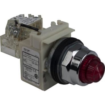 SCHNEIDER ELECTRIC - Leuchtmelder, Typ K, Ø 30, rund, rote FreSnel-Linse, 110/120 V AC 50/60 Hz