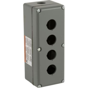 SCHNEIDER ELECTRIC - Leergehäuse, 9001K, Aluminium-Spritzguss, 4 Einbaustellen Ø 30