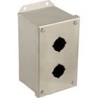 SCHNEIDER ELECTRIC - Leergehäuse, 9001K, Edelstahl, 2Ausschnitte Ø 30