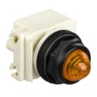 SCHNEIDER ELECTRIC - Leuchtmelder Ø30 - gelb (amber) - m. LED hoher Leuchtkr. BA 9s - 120 V AC - IP66