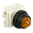 SCHNEIDER ELECTRIC - Leuchtmelder Ø 30, gelb (amber), m. LED hoh. Leuchtk., BA 9s, 24V AC/DC- IP66