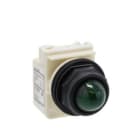 SCHNEIDER ELECTRIC - achteckige Kontrollleuchte Ø 30 - grün - glühend BA 9s - 120V AC/DC - IP66