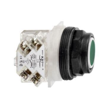 SCHNEIDER ELECTRIC - Drucktaster, grün, Ø 30, flach, ohne Rastung, 1 S