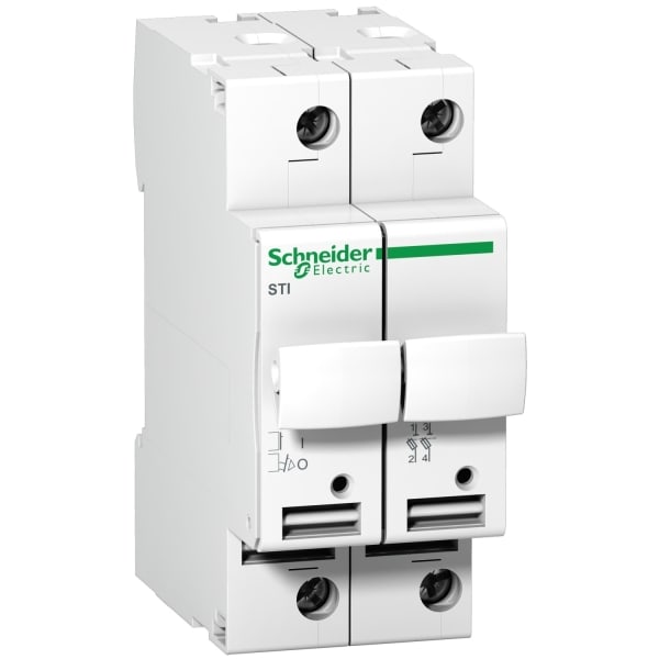 SCHNEIDER ELECTRIC - Sicherungsträger STI, 2-polig, bis 25A, für Sicherung 10,3x38mm