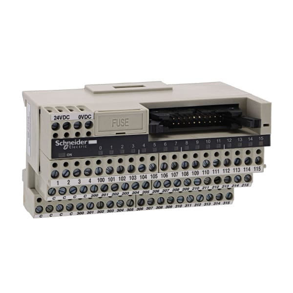 SCHNEIDER ELECTRIC - Passiver Klemmenblock ABE7, 16 Ein- od. Ausgänge, LED