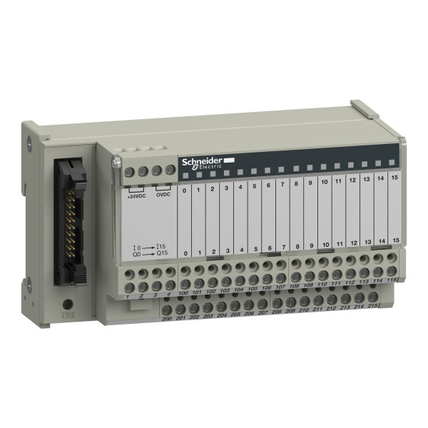 SCHNEIDER ELECTRIC - Passiver Klemmenblock ABE7, 16 Ein- od. Ausgänge, LED