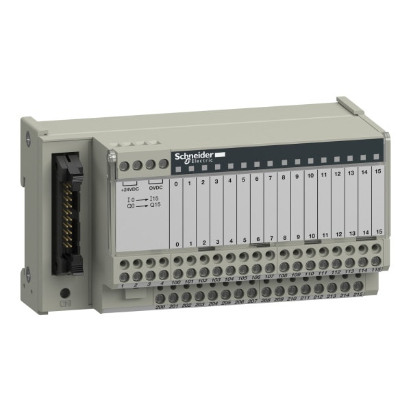 SCHNEIDER ELECTRIC - Passiver Klemmenblock ABE7, 16 Ein- od. Ausgänge, LED, Trennschalter