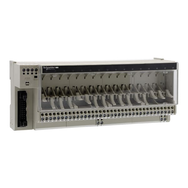 SCHNEIDER ELECTRIC - Klemmenblock f. steckb. Relais ABE7, 16 Kanäle, Relais 10mm