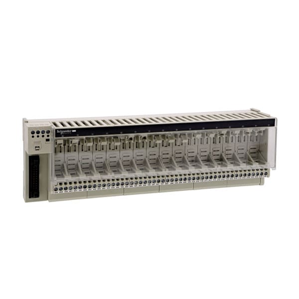 SCHNEIDER ELECTRIC - Klemmenblock f. steckb. Relais ABE7, 16 Kanäle, Relais 12,5mm