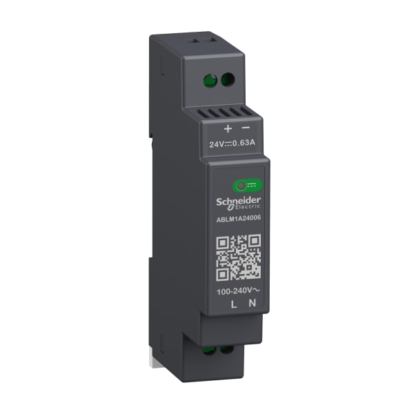 SCHNEIDER ELECTRIC - Spannungsversorgung, Modicon ABLM, Modular, getaktet, 1-phasig, 100-240V AC, 24V DC, 0,6A, 15W