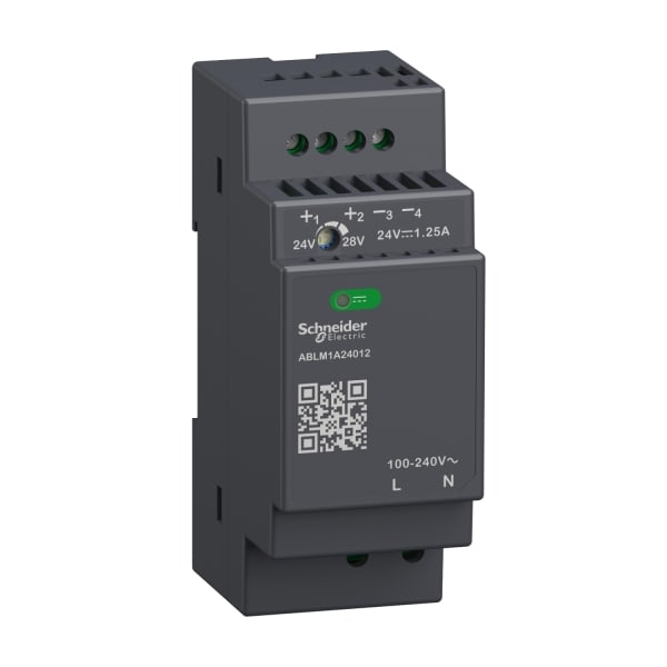 SCHNEIDER ELECTRIC - Spannungsversorgung, Modicon ABLM, Modular, getaktet, 1-phasig, 100-240V AC, 24V DC, 1,2A, 30W