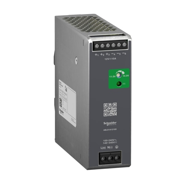 SCHNEIDER ELECTRIC - Spannungsversorgung, Modicon ABLS, Optimum, getaktet, 1-phasig, 100-240V AC, 12V DC, 10A, 120W