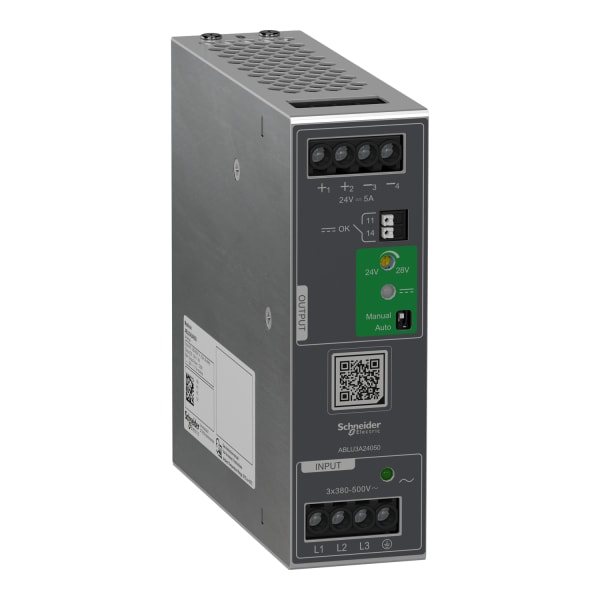 SCHNEIDER ELECTRIC - Spannungsversorgung, Modicon ABLU, Universal, getaktet, 380-500V AC, 3-phasig, 24V DC, 5A, 120W