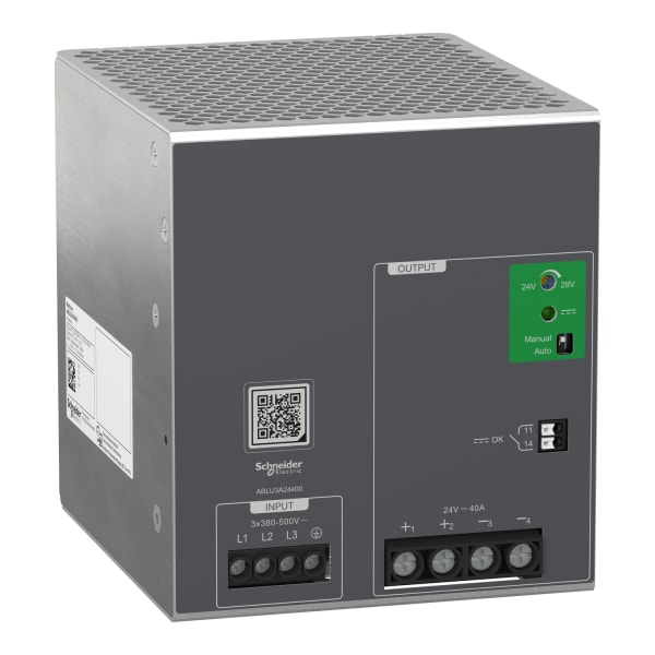 SCHNEIDER ELECTRIC - Spannungsversorgung, Modicon ABLU, Universal, getaktet, 380-500V AC, 3-phasig, 24V DC, 40A, 960W